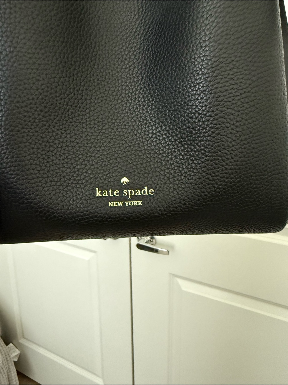 Knott kate spade Black Pebbled Leather Carryall Shoulder Bag - Picture 8 of 8